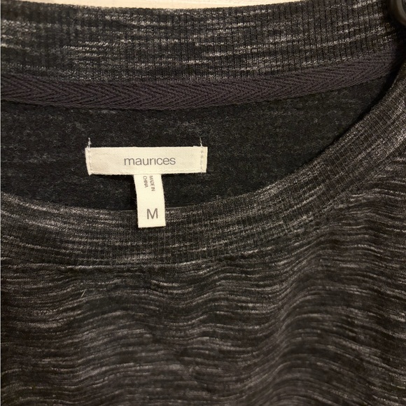Maurices Charcoal Top. Long sleeve, warm. - Picture 3 of 3